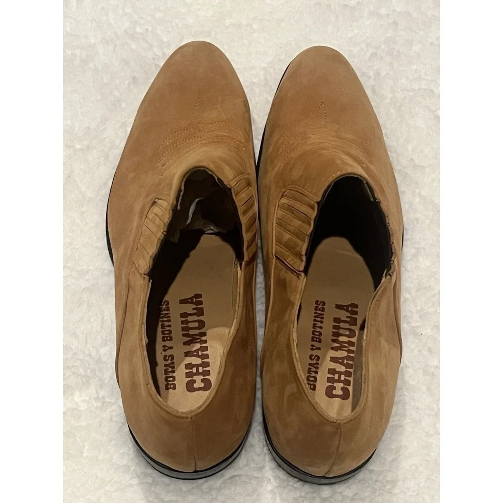 Anthropologie Chamula Leather Western Ankle Booties Size 24.5cm/ 7.5 US Women’s